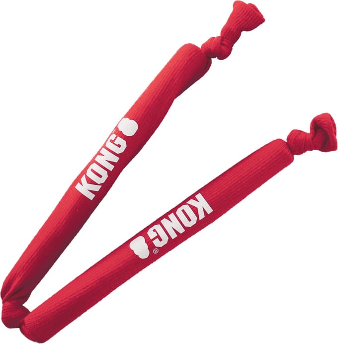Kong Signature Crunch Rope Double - Hondenspeelgoed - 89 cm Rood Medium