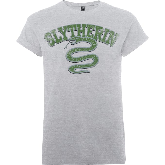 Harry Potter Slytherin Heren T-shirt - Grijs - XXL