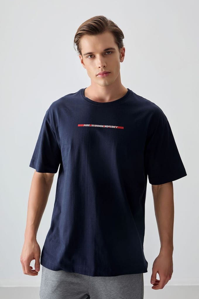 Oversized Katoenen Crew Neck T-Shirt
