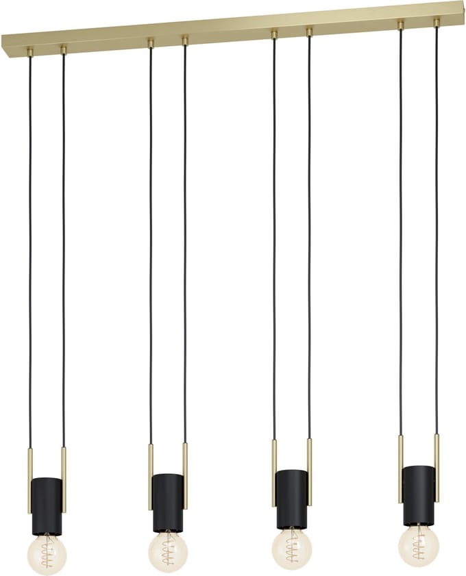 EGLO Bitachito Hanglamp - E27 - 93 cm - Zwart/Koper