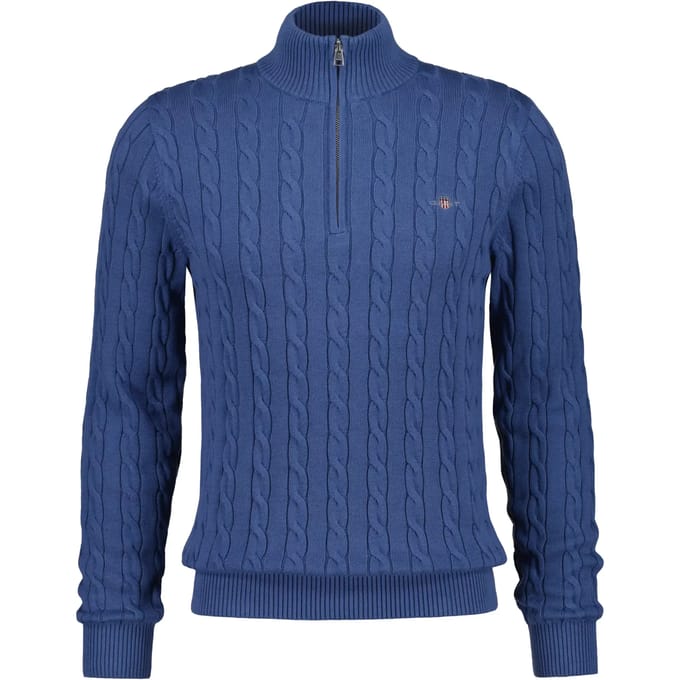 Pull 1/2 zip gedraaide brei Gant