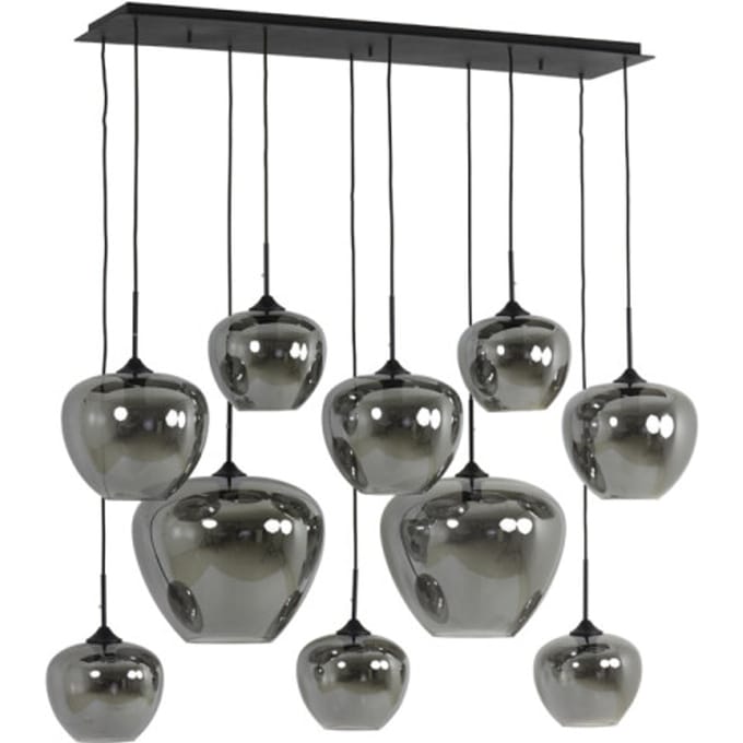Light & Living Hanglamp Mayson 10-Lamps - Grijs