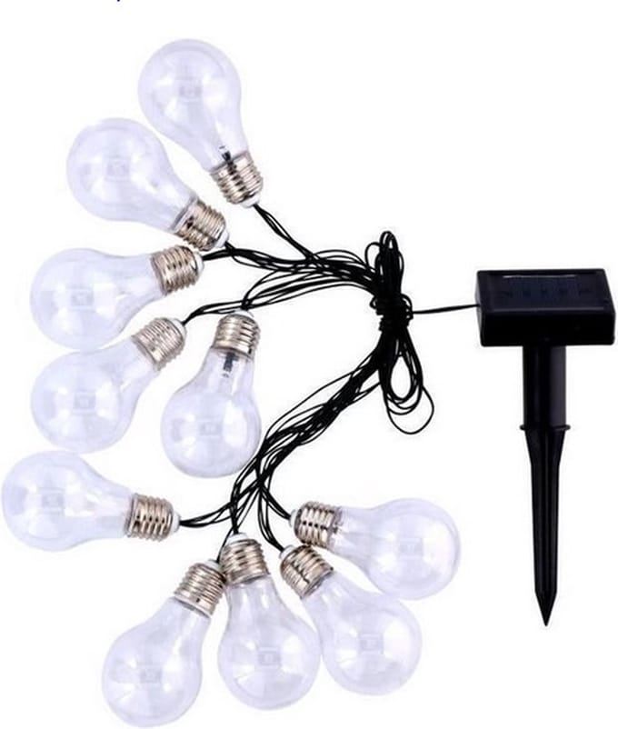 Gerimport Feestverlichting - Lichtsnoer met 10 gloeilampen - 40 leds - 4,4 mtr