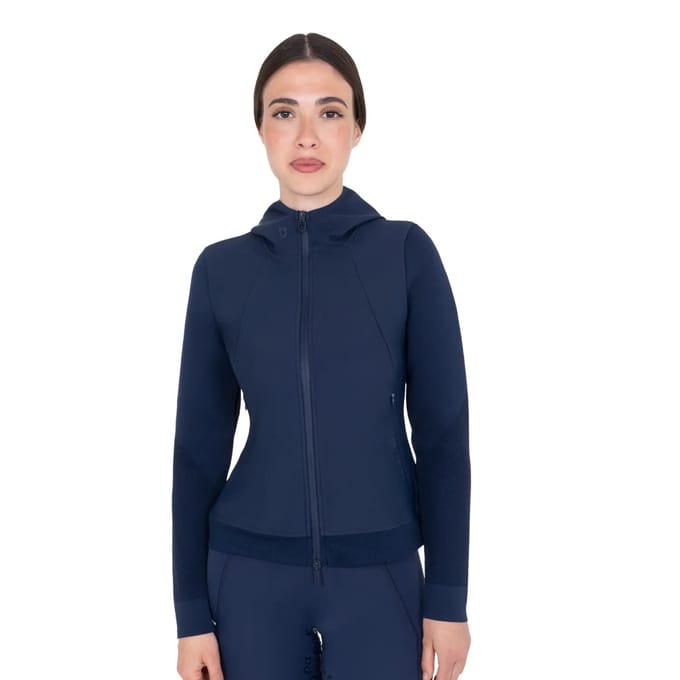 Nylon en mesh hoodie voor dames Equestro