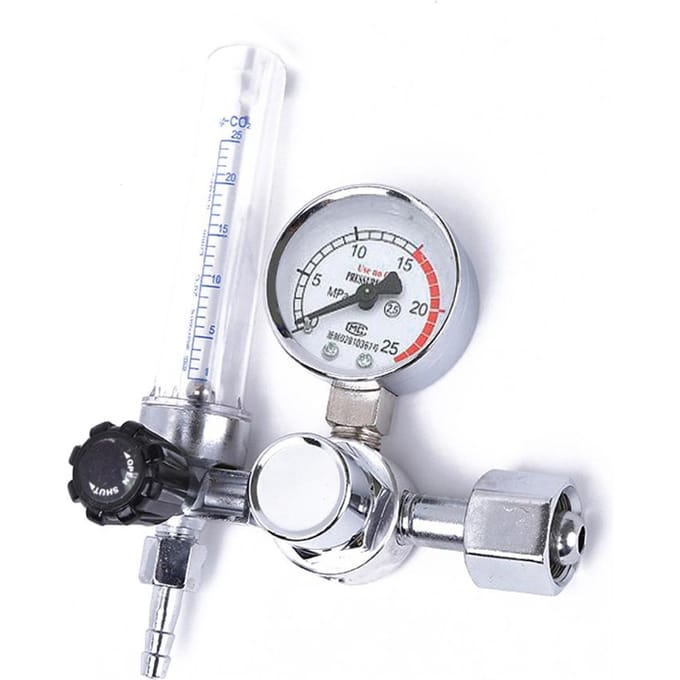 0-25Mpa Argon Regulator CO2 Mig Tig Flowmeter Gasregelaars Flowmeter Lassen Lasmeter Druk veelkleurig