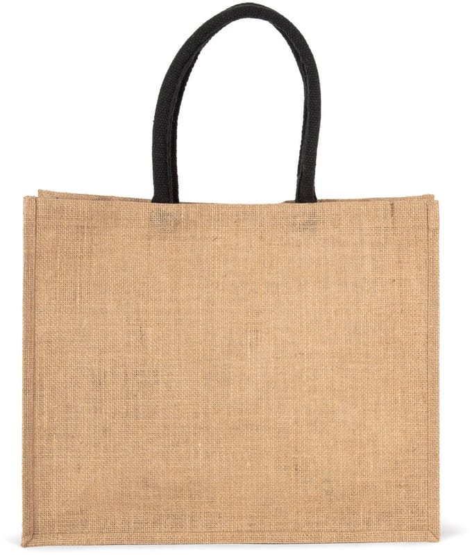 Kimood Jute Strandtas KI0219 - NATURAL / BLACK - One size