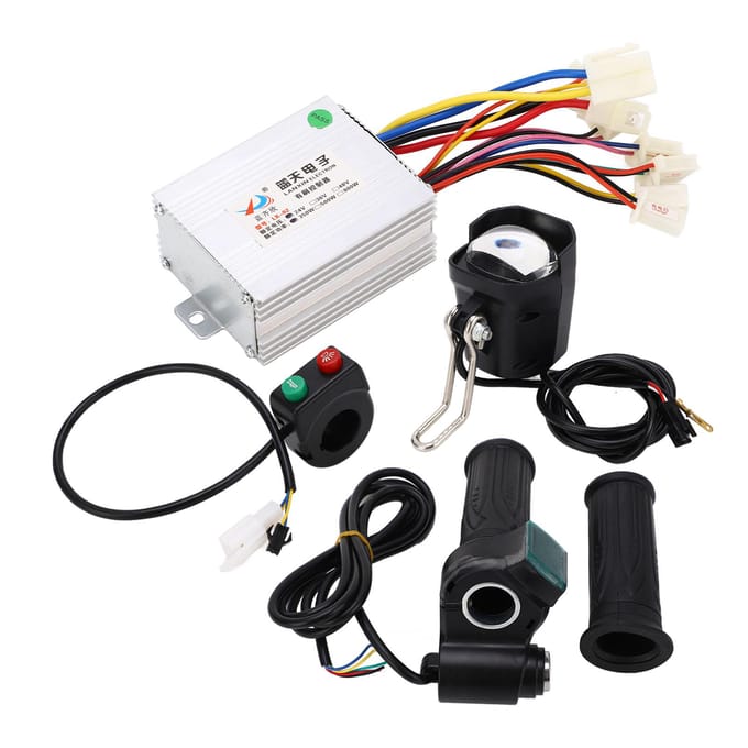 Elektrische Fiets Controller Stuurset Gevoelige Bediening Scooter Geborstelde Controller Kit met black