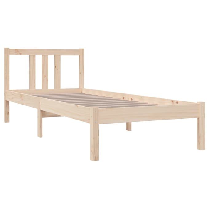 vidaXL - Bedframe - massief - hout - 75x190 - cm