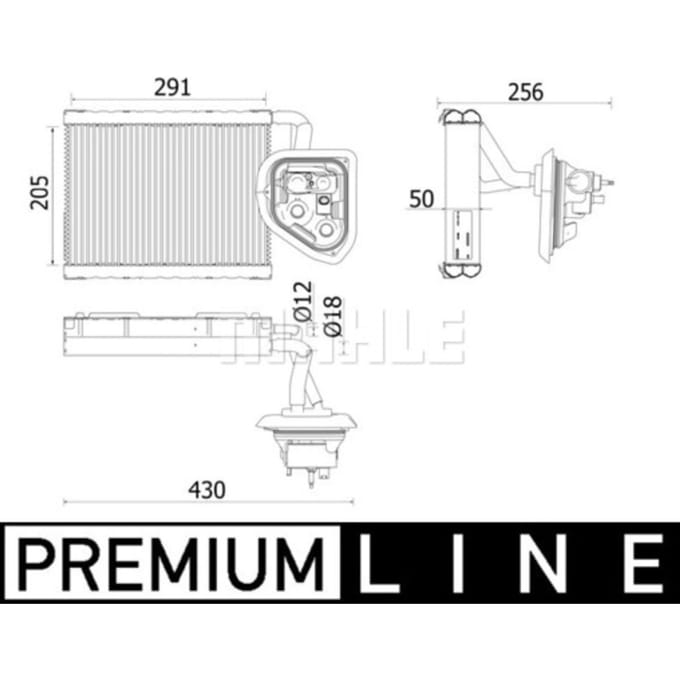 Verdamper, airconditioning MAHLE AE 159 000P
