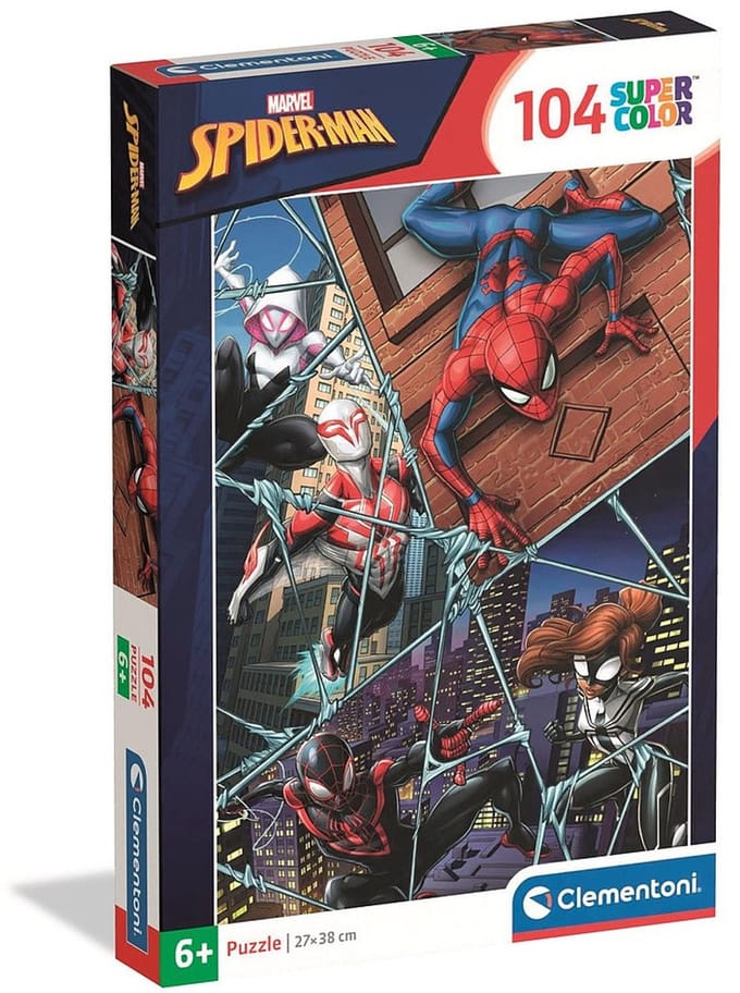 Clementoni - Puzzel - 104 Stukjes - Spider-Man - Kinderpuzzel - Vanaf 6 jaar