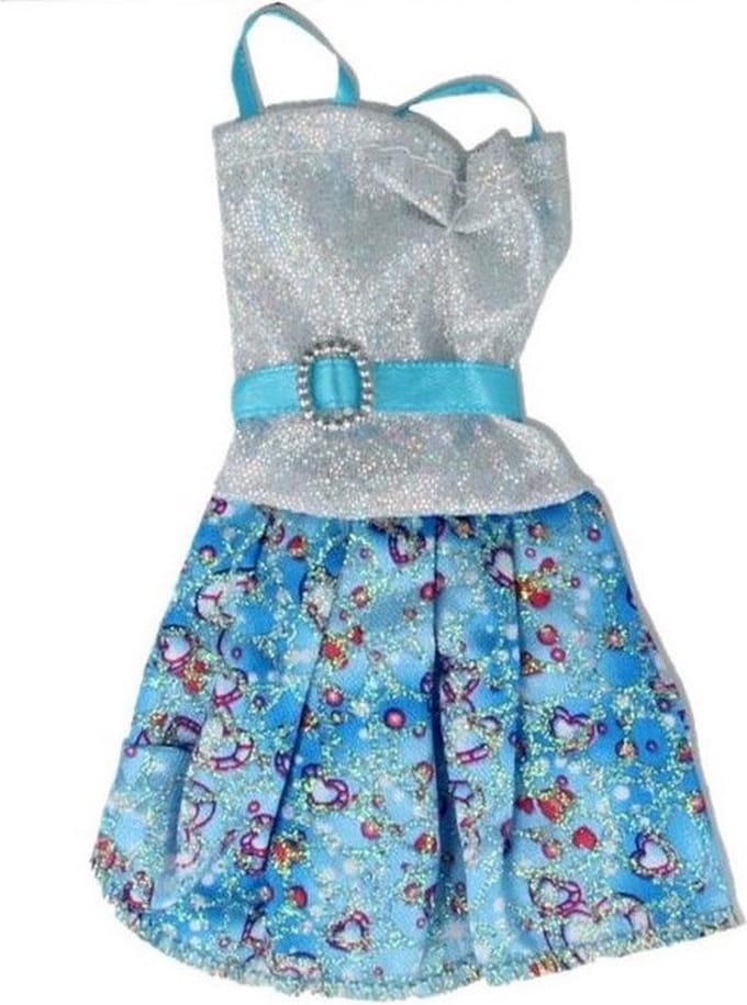 Jurk voor o.a. Pop - Kleertjes - Modepop Kleertjes