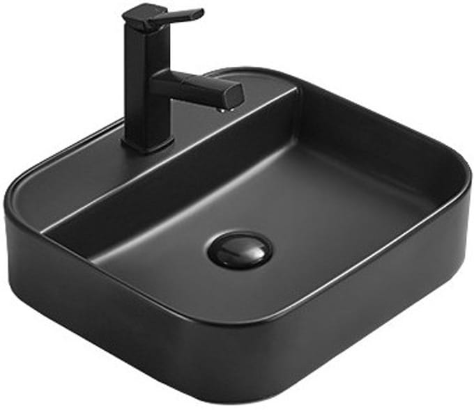 Mexen Sofia opzetwastafel 40 x 40 cm, zwart mat - 22154085