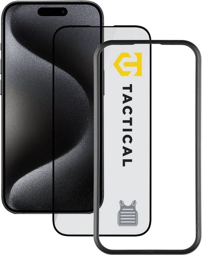 Tacticals Tempered Glass Impact Armour Screenprotector - Apple iPhone 15 Pro (6.1") - Zwart