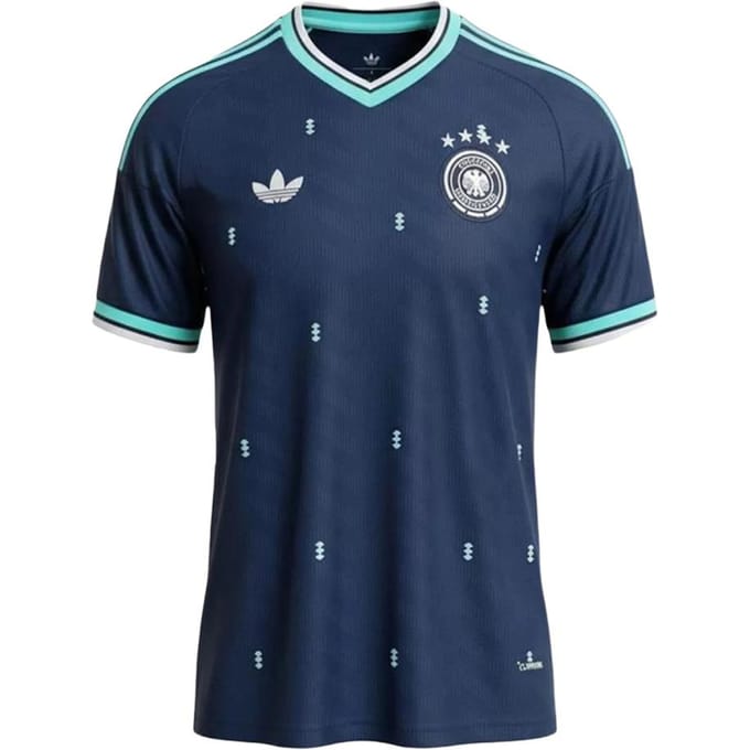 Adidas Germany Truien/Replica's Heren - Blauw - Maat M - Poly Jersey