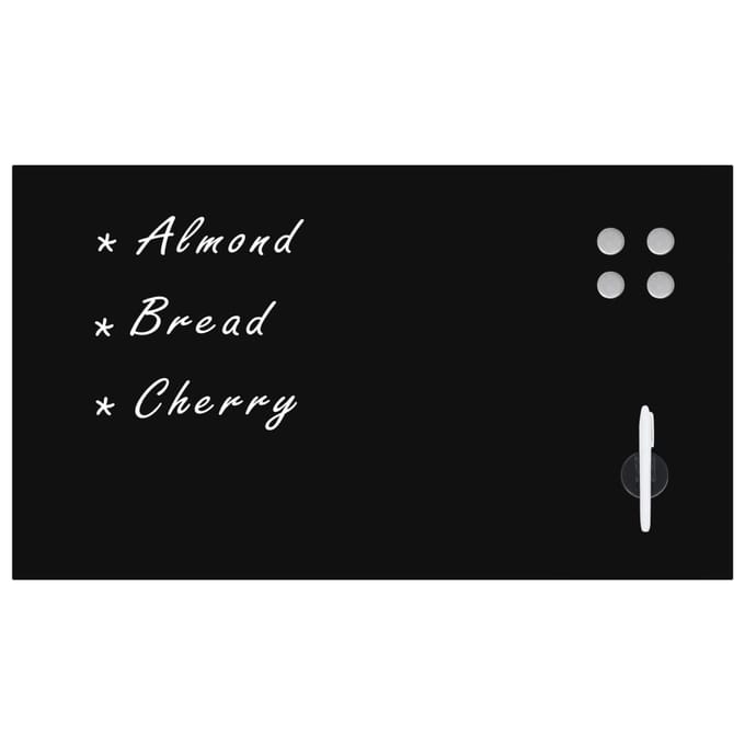 vidaXL - Magneetbord - wandmontage - 120x60 - cm - glas