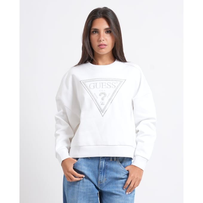 Dames sweatshirt Guess Triangle Glitter