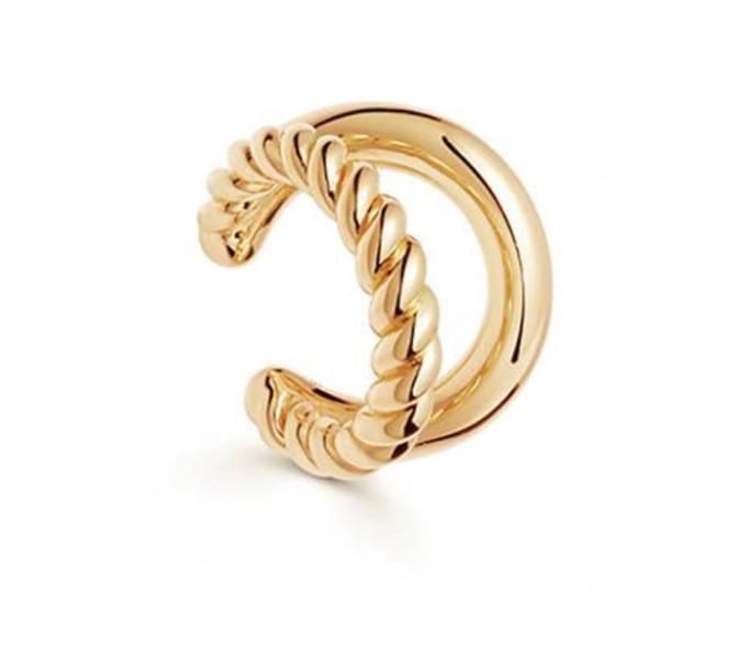 2 Rijen ear cuff | goud gekleurd