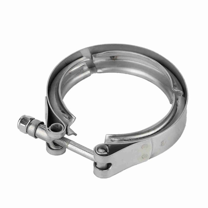 Universele 2,5 Inch 63mm Auto Auto V-band Turbo Downpipe Uitlaat Klem M6 Schroef gray