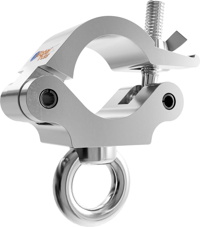 Global Truss Half Coupler, SWL 200 Kg TÜV 50mm, met Ringoog M10 - Koppeling