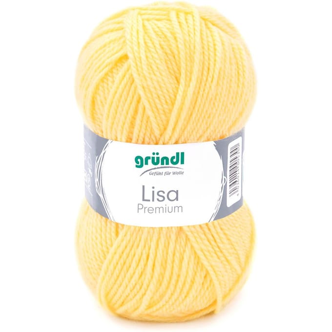 Wol "Lisa" - Pastel-Geel