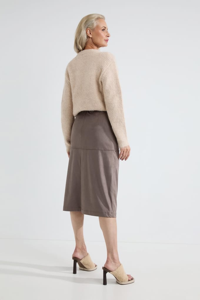Josephine & Co Amber Skirt Mocca Größe: 36 | Midiröcke Outlet | Damen