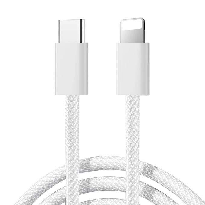 USB-C - Lightning Data- en Oplaadkabel Joyroom S-A45, 30W, 1m, Wit