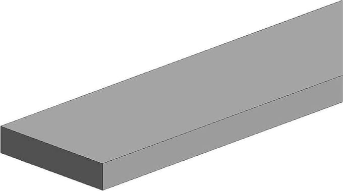 Polystyreen Rechthoekigprofiel – 350 x 2 x 2 mm – 9 stuks