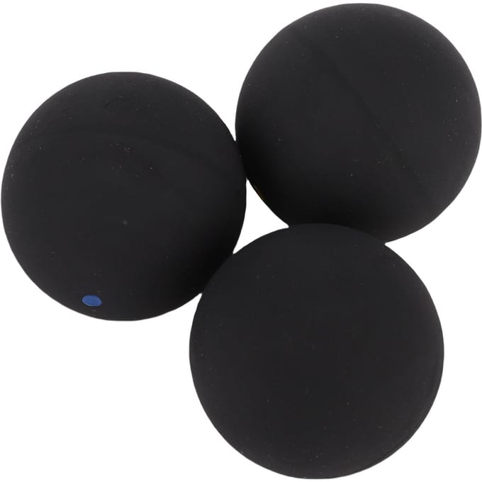 Ensemble Combiné de 3 Balles de Squash Point Bleu Unique Point Jaune Unique Double Point Jaune pour l'Entraînement Professionnel black