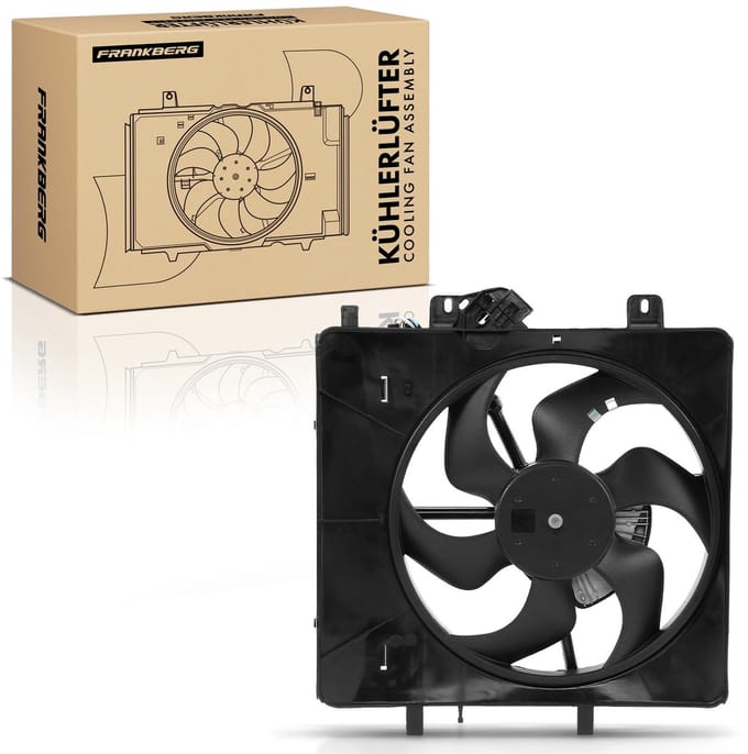 Frankberg 1x Motorradiator enkele ventilator