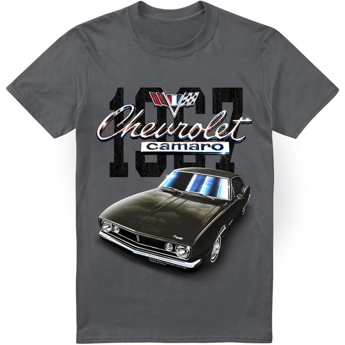 Chevrolet Unisex Volwassen Camaro Classic T-shirt L houtskool