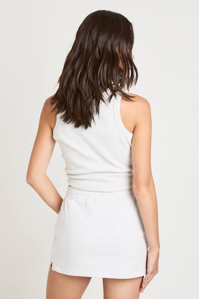 boohoo Dames Verstelbare Skort Met Tailleband | Ash Grey | Maat: 16