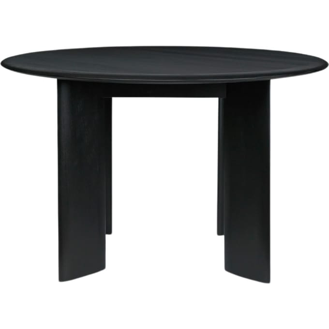 Ferm Living Bevel tafel rond - beuken, zwart geolied