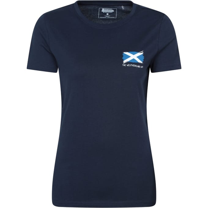 Mountain Warehouse Dames West Highland Way T-Shirt (Marineblauw)