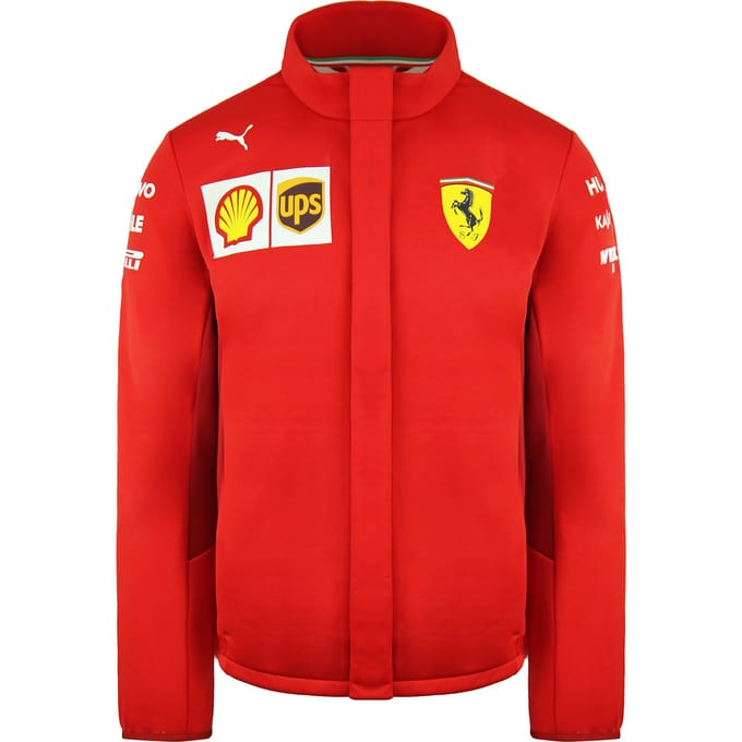 Puma Scuderia Ferrari Lange Mouw Zip Up Rood Heren Softshell Jas 763021 02