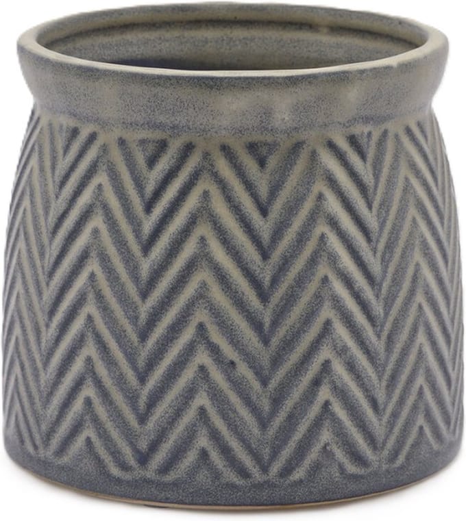 EGD Bloempot Blauw D 18.5 cm H 16.5 cm