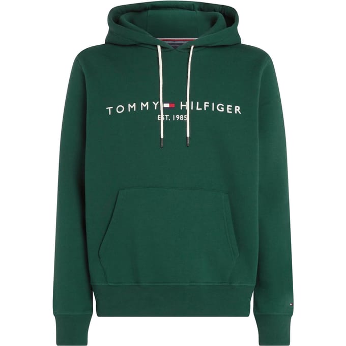 Tommy Hilfiger heren hoodie katoen - groen
