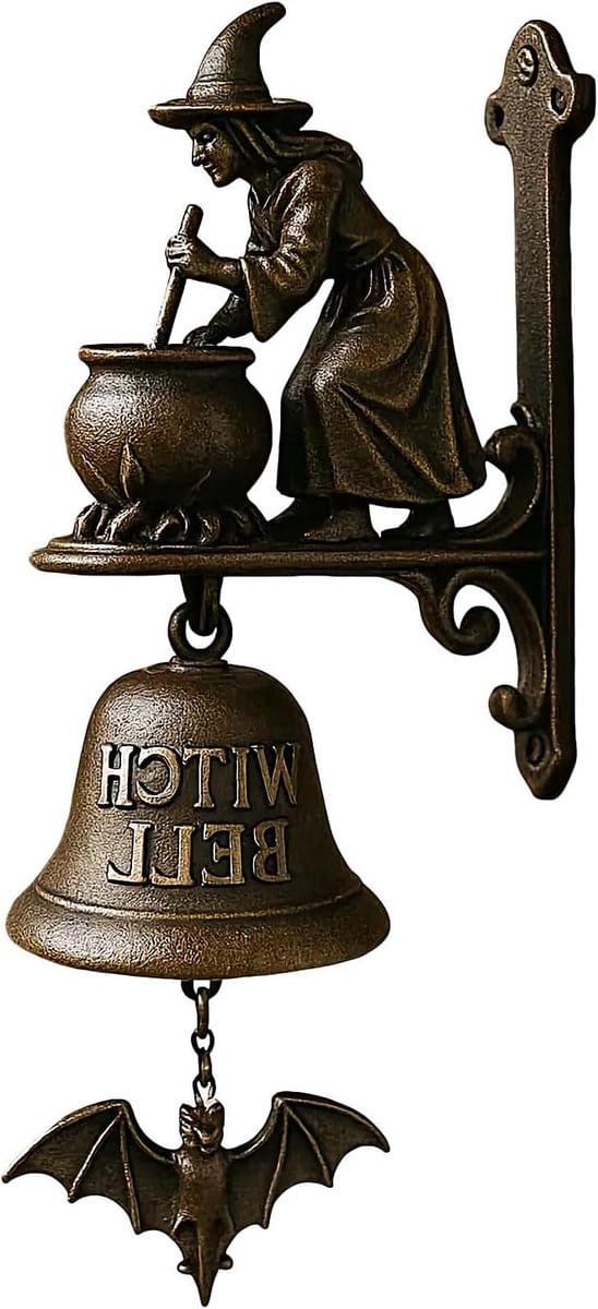 Winkelbel Deur - Heksen Teckel - Bezoekers Melder - Handmatige Ring - 20 cm - Heks