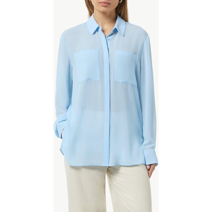 Blouse met lange mouwen en knoopsluiting dames COMMA