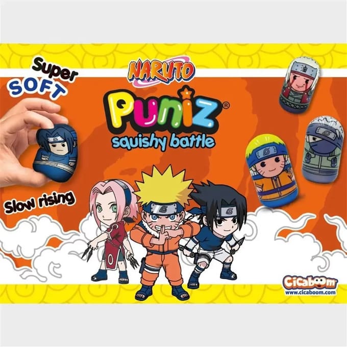 Kinderfigurine collectie Cicaboom Naruto Puniz Squishy