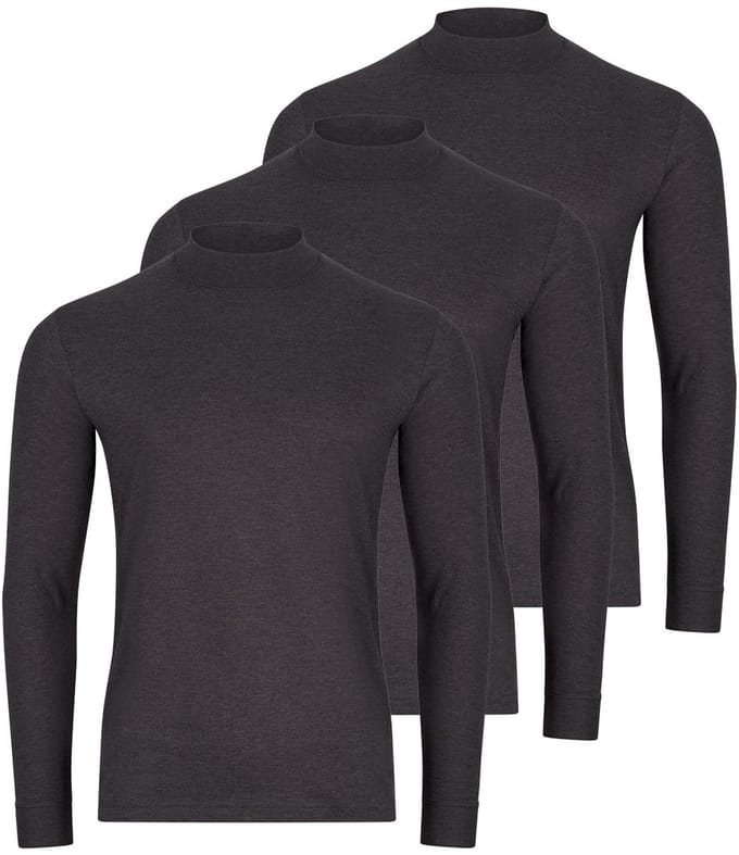 RAGMAN Heren longsleeve 3 pack Basic
