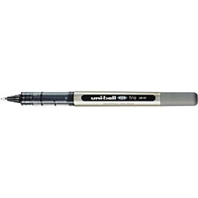 Rollerball Uni-ball oog, onuitwisbaar, 12 stuks, 0,4 mm, zwart