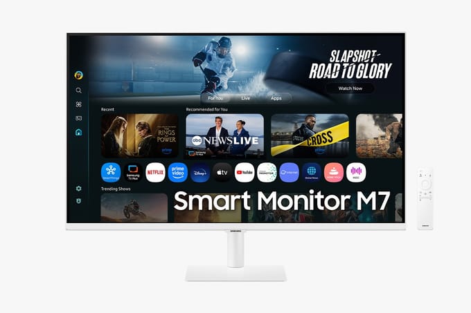 Samsung Smart M7 LS32FM703 - 4K - VA-paneel - 32 inch - wit