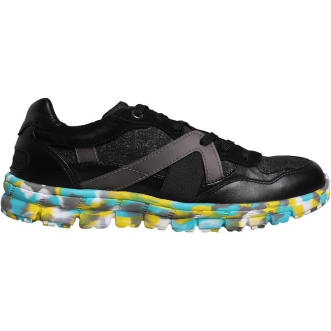 Dolce & Gabbana Zwarte Polyester Lage Heren Sneakers Schoenen