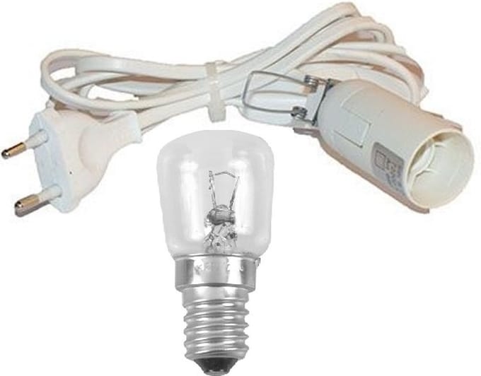 E14 Fitting+Kabel +LED Lampje - Energie Zuinig - Extra lange levensduur (o.a. voor Zoutlamp)