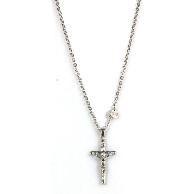IbizaMen KIDS - Jongens - ketting - ballchain - RVS - RVS Kruis
