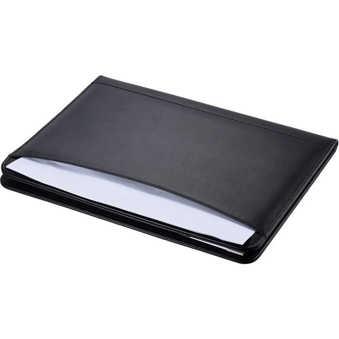 Multifunctionele Zakelijke Portfolio Padfolio Map Documentenmap Organizer A4 PU Leer met Visitekaarthouder Memo gray