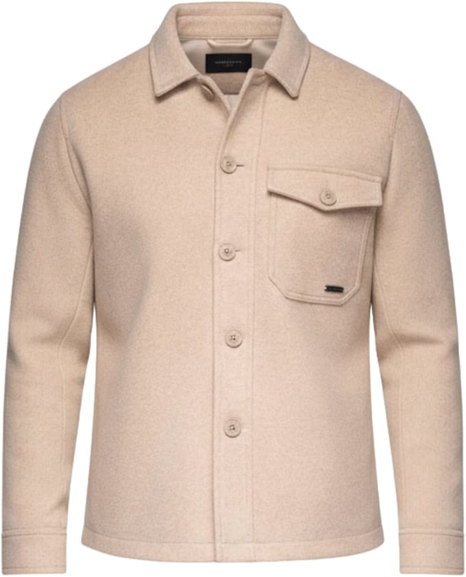 OMBRE Jas - Lange Mouw - Rits Beige M