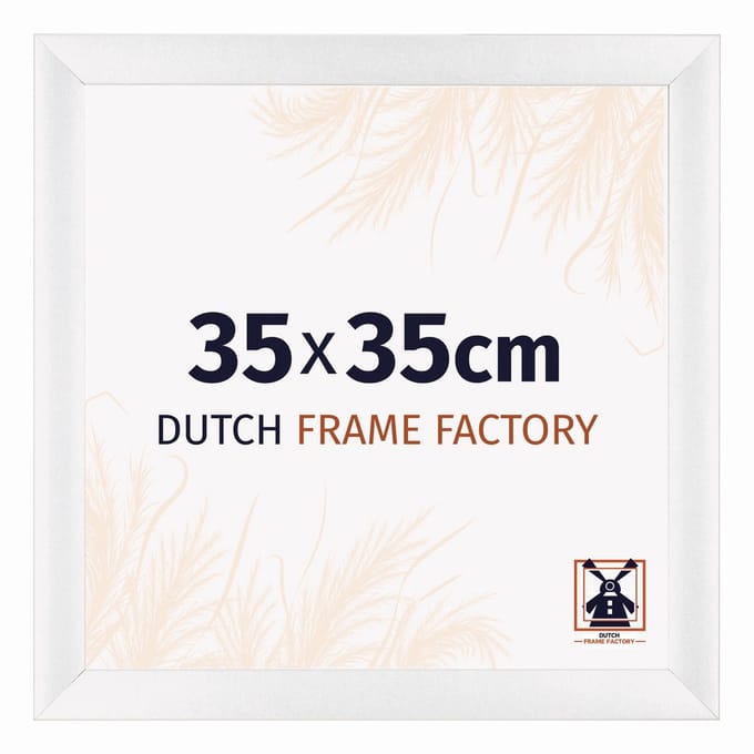 Fotolijst 35x35 cm - MDF - Wit Hoogglans - Praag