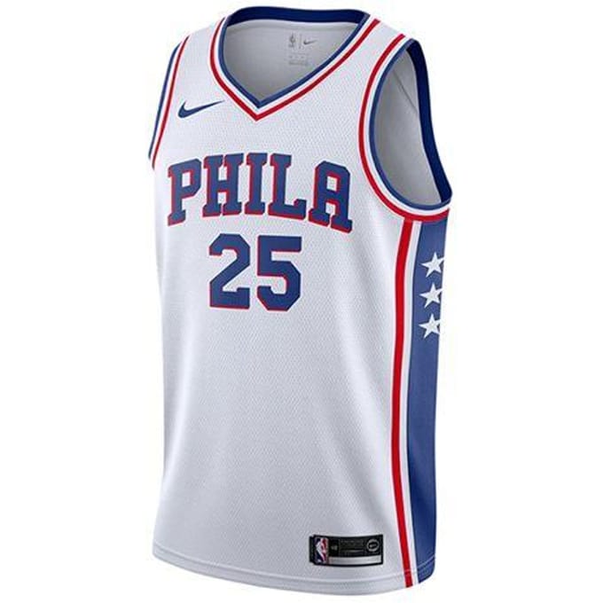 Nike NBA Basketbalshirt Heren Wit 864441-101 S