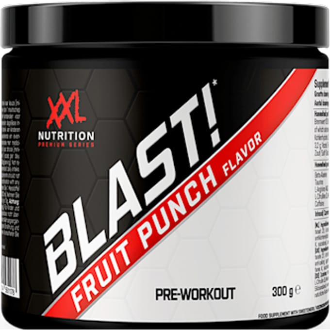 XXL Nutrition Blast! Pre-Workout Fruit Punch 30 Doseringen